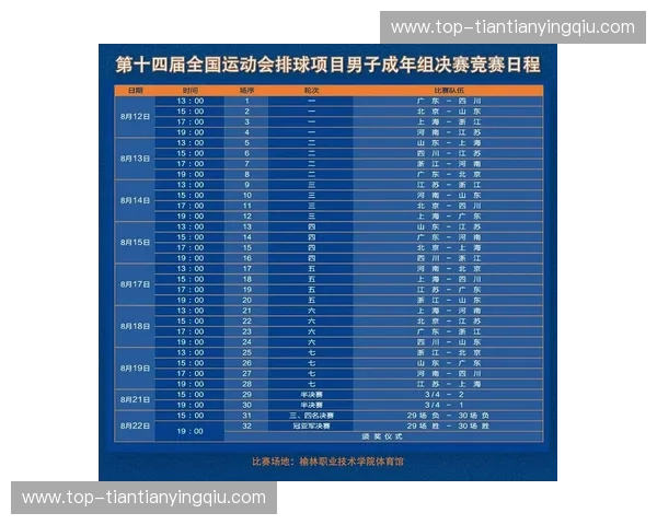 全运会2018赛程全攻略：把握每一次热血瞬间